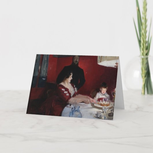 ジョン・シンガー・サージェント-誕生会 カード (正面)