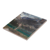 ジョン・シンガー・サーロントによるオハラ湖、ヴィクトリアン・アート タイル (側面)