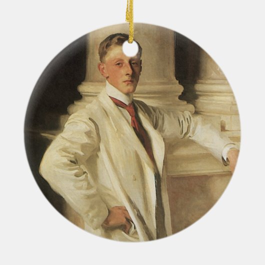 ジョン・シンガー・サーロントによるダルハウジー伯爵 セラミックオーナメント (裏面)