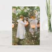 ジョン・シンガー・サーロントの「カーネーション、ユリ、ユリ、バラ」 カード (正面)