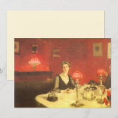 ジョン・シンガー・サーロントの『夜の食事のテーブル』 招待状 (正面/裏面)