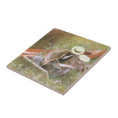 ジョン・シンガー・サーロンド作「妻と共にスケッチするポール・へレウ」 タイル (側面)