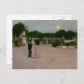 ジョン・シンガー・サーロー - ルクセンブルク園にて ポストカード (正面/裏面)
