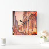 ジョン・シンガーSargentゴンドラムーリングヴェネツィア スクエア壁時計 (ホーム)