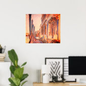 ジョン・シンガーSargentゴンドラムーリングヴェネツィア ポスター (ホームオフィス)