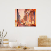 ジョン・シンガーSargentゴンドラムーリングヴェネツィア ポスター (キッチン)