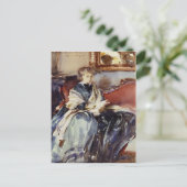 ジョン・シンガーSargent:緑のドレス ポストカード (スタンド正面)