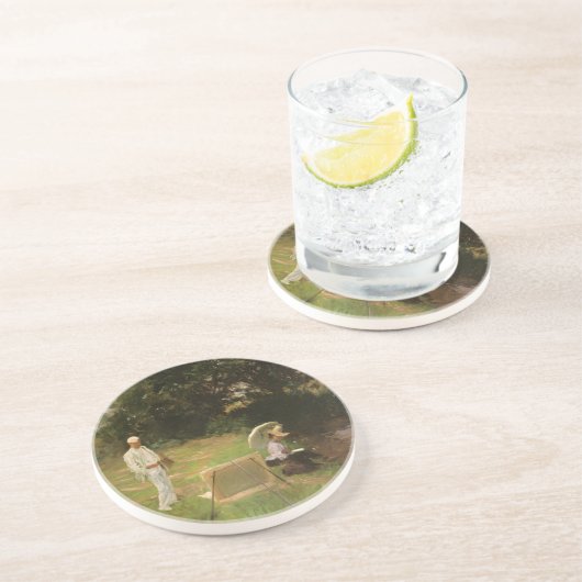 ジョン・シンジャー・サージェントによるデニス・ミラー・バンカーの絵画 『カルコットにて』 コースター (側面)