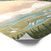 ジョン・ジェームス・アウドゥボンによるハングクレーン ポスター (角)