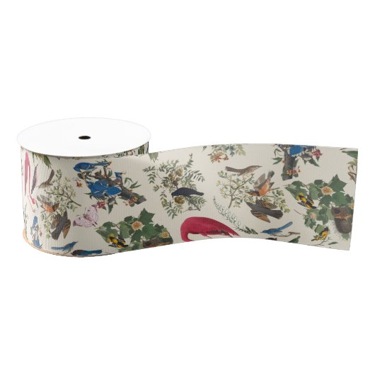 ジョン・ジェームス・アウドゥボンの鳥 グログランリボン (リール)