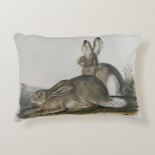 ジョン・ジェームス・アウドゥボン「ロッキー・マウンテン・ヘア」 アクセントクッション (正面)