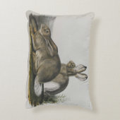 ジョン・ジェームス・アウドゥボン「ロッキー・マウンテン・ヘア」 アクセントクッション (裏面(縦))