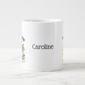 ジョン・ジェームス・オードボンによるモッキンバードとマグパイ ジャンボコーヒーマグカップ (正面)