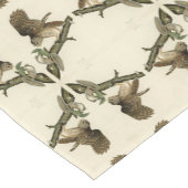 ジョン・ジェームス・オードボンのアメリカの鳥バred owl ショートテーブルランナー (コーナー)