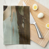 ジョン・ジェームス・オードボンブラウンペリカン絵画アートワーク キッチンタオル (四つ折り)