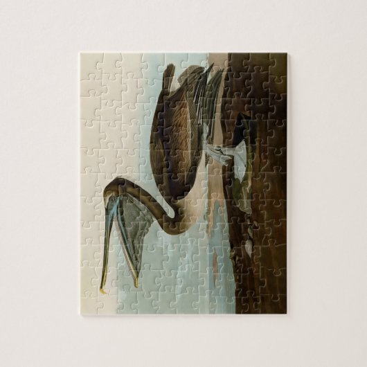 ジョン・ジェームス・オードボンブラウンペリカン絵画アートワーク ジグソーパズル (縦)