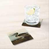 ジョン・ジェームス・オードボンブラウンペリカン絵画アートワーク スクエアペーパーコースター (インサイチュ)