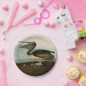 ジョン・ジェームス・オードボンブラウンペリカン絵画アートワーク ペーパープレート (パーティー)