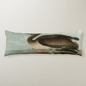 ジョン・ジェームス・オードボンブラウンペリカン絵画アートワーク ボディピロー (正面)
