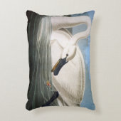 ジョン・ジェームズ・オーデュボン著ナキハクチョウ アクセントクッション (正面(垂直))