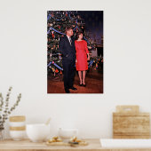 ジョン&ジャクリーン・ケネディ・クリスマス会長 ポスター (キッチン)