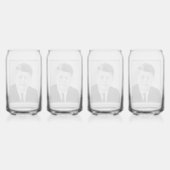 ジョン・ジャック・ケネディ大統領のーUSホワイトハウス ガラス缶 (裏面)