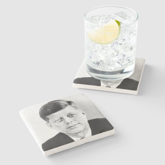 ジョン・ジャック・ケネディ大統領のーUSホワイトハウス ストーンコースター (横)