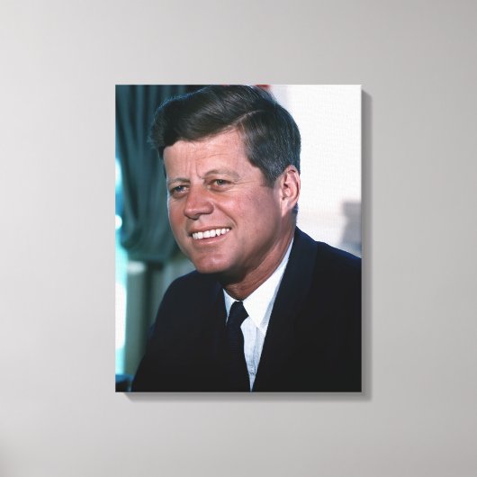 ジョン・ジャック・F・ケネディ大統領執務 キャンバスプリント (正面)