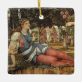 ジョン・スタンホープの愛と乙女 セラミックオーナメント (正面)