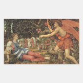 ジョン・スタンホープの愛と乙女 長方形シール (正面)