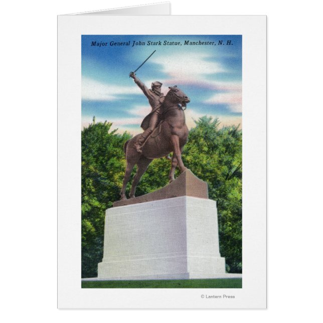 ジョン・スターク将軍の像の表示 (正面)