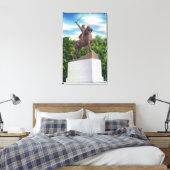 ジョン・スターク将軍の像の表示 キャンバスプリント (インサイチュ (寝室))