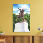 ジョン・スターク将軍の像の表示 キャンバスプリント (インサイチュ (リビング))