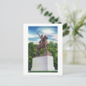 ジョン・スターク将軍の像の表示 ポストカード (スタンド正面)