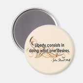 ジョン・スチュアート・ミル マグネット (正面/裏面)