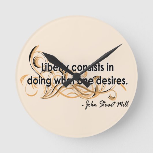 ジョン・スチュアート・ミル ラウンド壁時計 (正面)