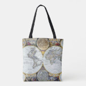 ジョン・セラーのアンティーク世界地図 アトラス・マリティムス トートバッグ (裏面)
