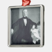 、ジョン・タイラー第10米国大統領の メタルオーナメント (左)