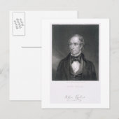 ジョン・タイラー、ジョン・B・フォレスト彫り(1814年~70年) ポストカード (正面/裏面)