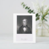 ジョン・タイラー、ジョン・B・フォレスト彫り(1814年~70年) ポストカード (スタンド正面)
