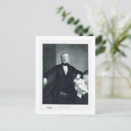 ジョン・タイラー、州第10代総統一された長 ポストカード (スタンド正面)