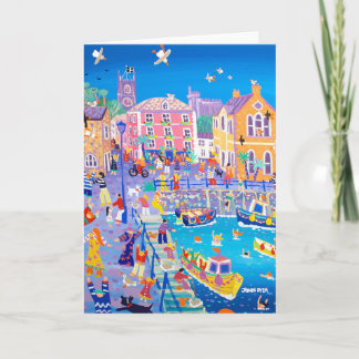 ジョン・ダイアーのアートカード Happy Holidays, Fowey カード