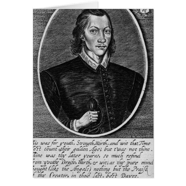 ジョン・ダンのポートレート (正面)