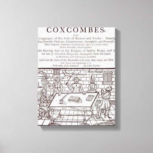 ジョン・テイラーによるCoxcombesの集団 キャンバスプリント (正面)