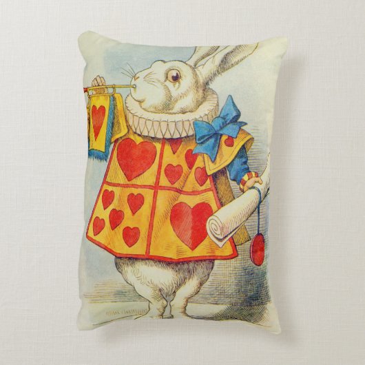 ジョン・テニエル |白うさぎ アクセントクッション (裏面(縦))