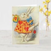 ジョン・テニエル |白うさぎ カード (黄色い花)