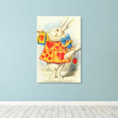 ジョン・テニエル |白うさぎ キャンバスプリント (インサイチュ (ウッドフロア))