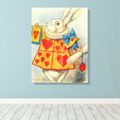 ジョン・テニエル |白うさぎ キャンバスプリント (インサイチュ (ウッドフロア))