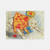 ジョン・テニエル |白うさぎ フリースブランケット (正面(横))