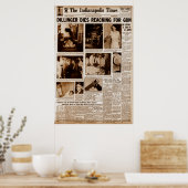 ジョン・ディリンジャー公の敵#1死ぬ ポスター (キッチン)